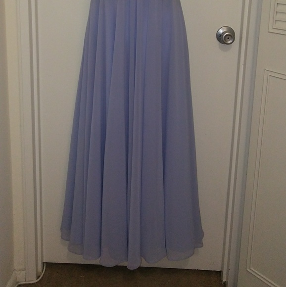 David's Bridal blue gown - Picture 5 of 8